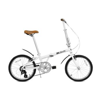 Bicicleta Plegable - Fabricbike Folding - Aluminio 20" - Matte White 7v (guardabarros)