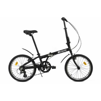 Bicicleta Plegable - Fabricbike Folding - Aluminio 20" - Matte Black 7v (guardabarros)