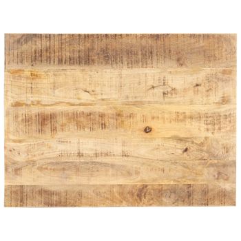 Superficie De Mesa Madera Maciza De Mango 15-16 Mm 80x70 Cm Marrón