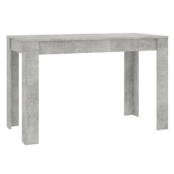 Mesa De Comedor De Madera De Ingeniería Gris 120x60x76 Cm