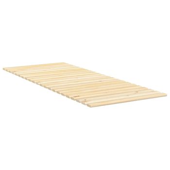 Vidaxl Láminas De Somier De Cama Madera Maciza De Pino 80x200 Cm Marrón