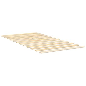 Vidaxl Láminas De Somier De Cama Madera Maciza De Pino 100x200 Cm Marrón