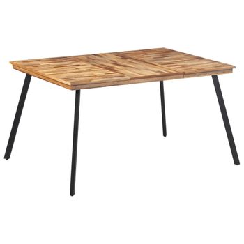 Vidaxl Mesa De Comedor Madera Maciza De Teca 148x97x76 Cm Marrón