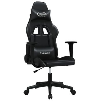 Silla Gaming Cuero Sintético Negro