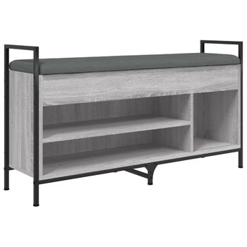 Vidaxl Banco Zapatero Madera De Ingeniería Gris Sonoma 105,5x32x57,5cm