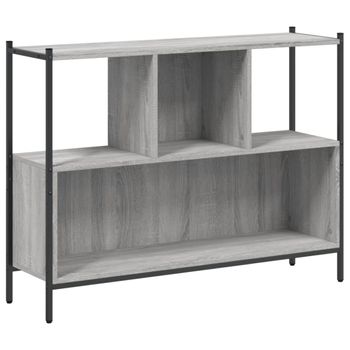 Vidaxl Estantería Madera De Ingeniería Gris Sonoma 102x28x77,5 Cm