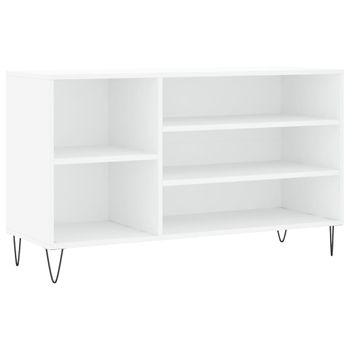 Vidaxl Mueble Zapatero Madera Contrachapada Blanco 102x36x60 Cm