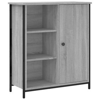 Vidaxl Aparador De Madera De Ingeniería Gris Sonoma 70x30x80 Cm