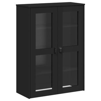 Vidaxl Aparador Superior Viken Madera Maciza De Pino Negro