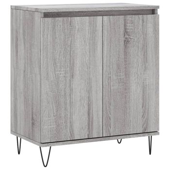 Vidaxl Aparador De Madera Contrachapada Gris Sonoma 60x35x70 Cm