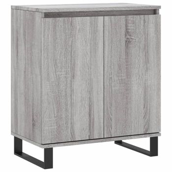 Vidaxl Aparador De Madera Contrachapada Gris Sonoma 60x35x70 Cm