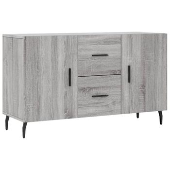 Vidaxl Aparador De Madera De Ingeniería Gris Sonoma 100x36x60 Cm