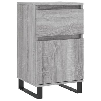 Vidaxl Aparador Madera De Ingeniería Gris Sonoma 40x35x70 Cm