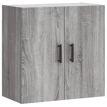 Vidaxl Armario De Pared Madera De Ingeniería Gris Sonoma 60x31x60 Cm