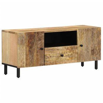 Vidaxl Mueble De Tv Madera Maciza De Mango 105x33x46 Cm Marrón