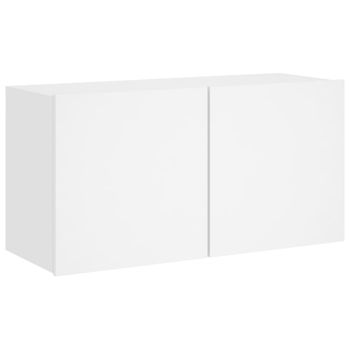 Vidaxl Mueble Para Tv De Pared Blanco 80x30x41 Cm