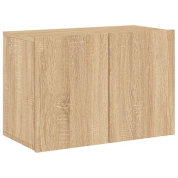 Vidaxl Mueble Para Tv De Pared Roble Sonoma 60x30x41 Cm Marrón