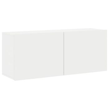 Vidaxl Mueble Para Tv De Pared Blanco 100x30x41 Cm