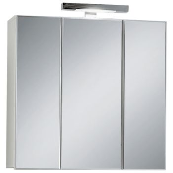 Fmd Armario De Baño Con Espejo Blanco 70x19x67,6 Cm