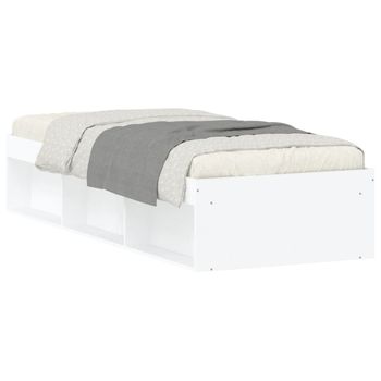 Vidaxl Estructura De Cama Blanca 75x190 Cm