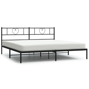 Vidaxl Estructura De Cama Con Cabecero Metal Negro 193x203 Cm