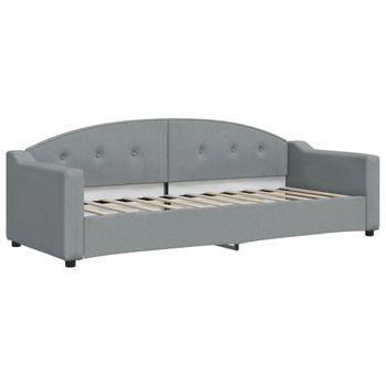 Vidaxl Sofá Cama Tela Gris Claro 80x200 Cm