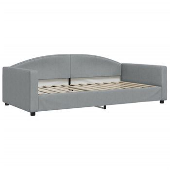 Vidaxl Sofá Cama Tela Gris Claro 100x200 Cm