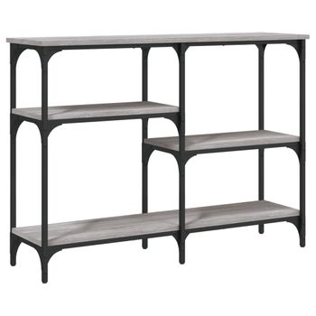 Vidaxl Mesa Consola Madera De Ingeniería Gris Sonoma 102x29x75 Cm