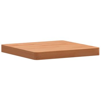 Vidaxl Tablero De Mesa Cuadrado De Madera Maciza De Haya 40x40x4 Cm Marrón