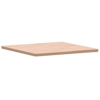 Vidaxl Tablero De Mesa Cuadrado De Madera Maciza De Haya 70x70x2,5 Cm Marrón