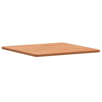 Vidaxl Tablero De Mesa Cuadrado De Madera Maciza De Haya 50x50x1,5 Cm Marrón