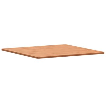 Vidaxl Tablero De Mesa Cuadrado De Madera Maciza De Haya 70x70x1,5 Cm Marrón