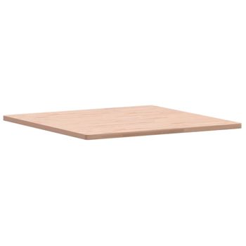 Vidaxl Tablero De Mesa Cuadrado De Madera Maciza De Haya 90x90x2,5 Cm Marrón