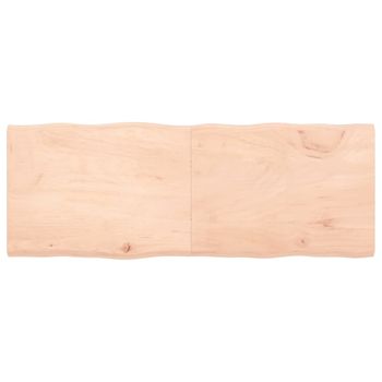 Vidaxl Tablero De Mesa Madera Maciza Borde Natural 160x60x(2-4) Cm Marrón