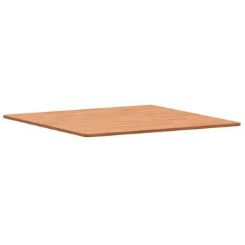 Vidaxl Tablero De Mesa Cuadrado De Madera Maciza De Haya 90x90x1,5 Cm Marrón