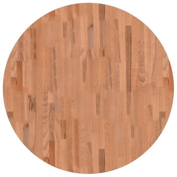 Vidaxl Tablero Redondo De Madera Maciza De Haya Ø90x2,5 Cm Marrón