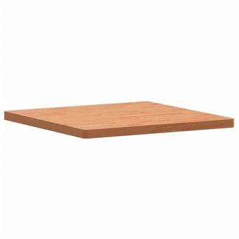 Vidaxl Tablero De Mesa Cuadrado De Madera Maciza De Haya 80x80x4 Cm Marrón