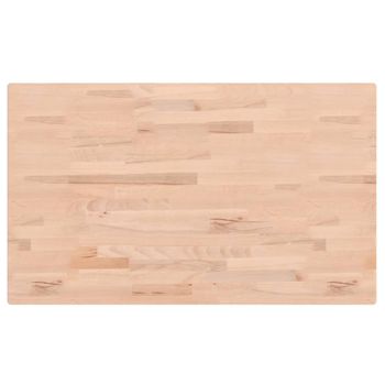 Vidaxl Tablero Rectangular De Madera Maciza De Haya 100x60x1,5 Cm Marrón