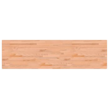 Vidaxl Tablero De Banco De Trabajo Madera Maciza De Haya 200x55x2,5 Cm Marrón