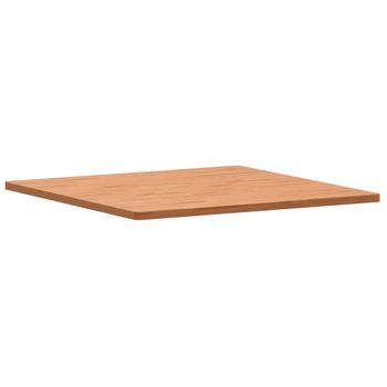 Vidaxl Tablero De Mesa Cuadrado De Madera Maciza De Haya 90x90x2,5 Cm Marrón