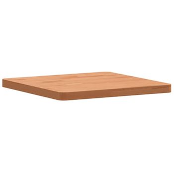 Vidaxl Tablero De Mesa Cuadrado De Madera Maciza De Haya 40x40x2,5 Cm Marrón