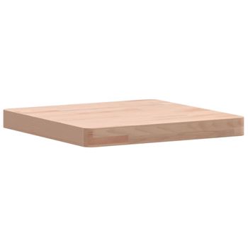 Vidaxl Tablero De Mesa Cuadrado De Madera Maciza De Haya 40x40x4 Cm Marrón