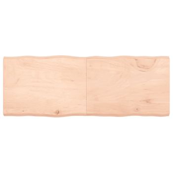 Vidaxl Tablero De Mesa Madera Maciza Borde Natural 160x60x(2-6) Cm Marrón