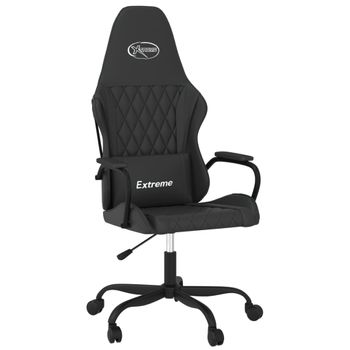 Vidaxl Silla Gaming Cuero Sintético Negro