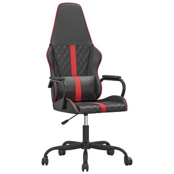 Vidaxl Silla Gaming Cuero Sintético Negro Y Rojo