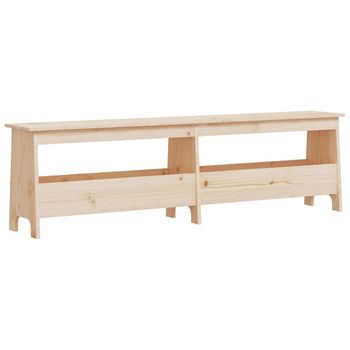 Vidaxl Banco De Recibidor Madera Maciza De Pino 160x28x45 Cm Marrón