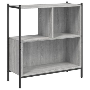 Vidaxl Estantería Madera De Ingeniería Gris Sonoma 72x28x77,5 Cm