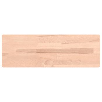 Vidaxl Estante De Pared Madera Maciza De Haya 60x20x2,5 Cm Marrón