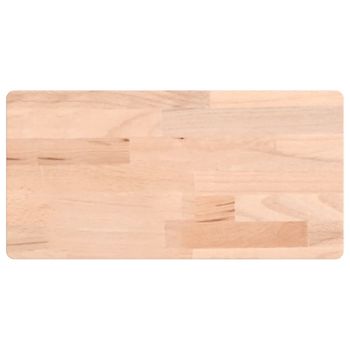 Vidaxl Estante De Pared Madera Maciza De Haya 40x20x2,5 Cm Marrón