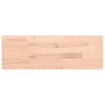 Vidaxl Estante De Pared Madera Maciza De Haya 60x20x4 Cm Marrón